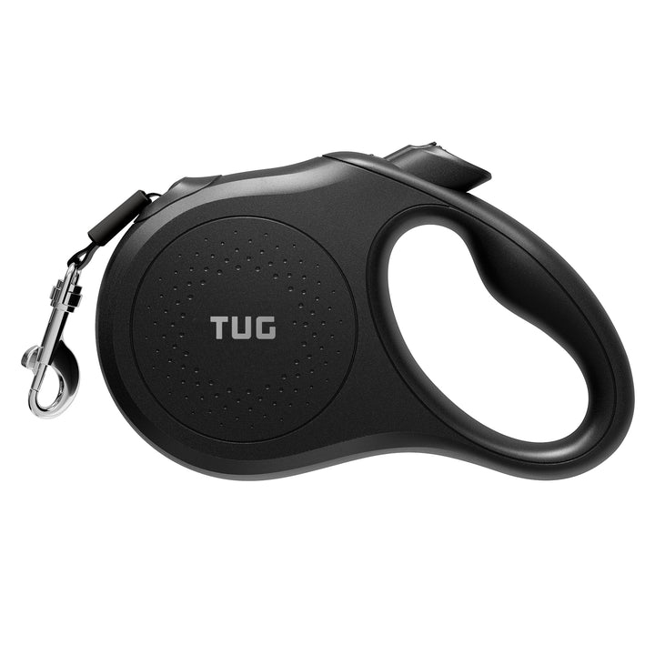 TUG Quest Retractable Dog Leash | 360° Tangle-Free Retraction | 16 ft Strong Nylon Tape