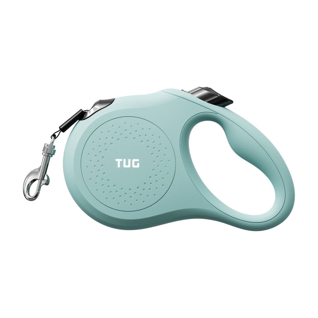 TUG Quest Retractable Dog Leash | 360° Tangle-Free Retraction | 16 ft Strong Nylon Tape