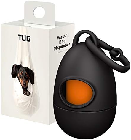 TUG Dog Waste Bag Dispenser with Dog Poop Bags, 15 Bags Per Roll, With Dispenser