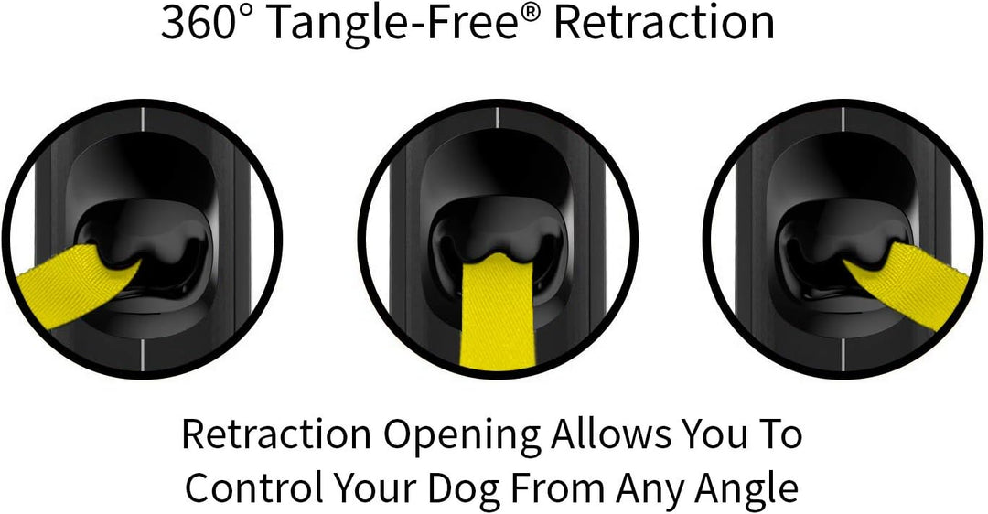 TUG Reflective 360° Tangle-Free Retractable Dog Leash