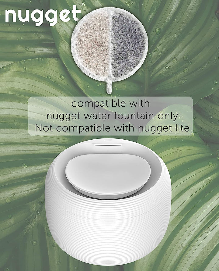 Nugget Pet Drinking Fountain Replacement Filters (fits both Nugget and Nugget Lite) NOT COMPATIBLE WITH NUGGET TANK