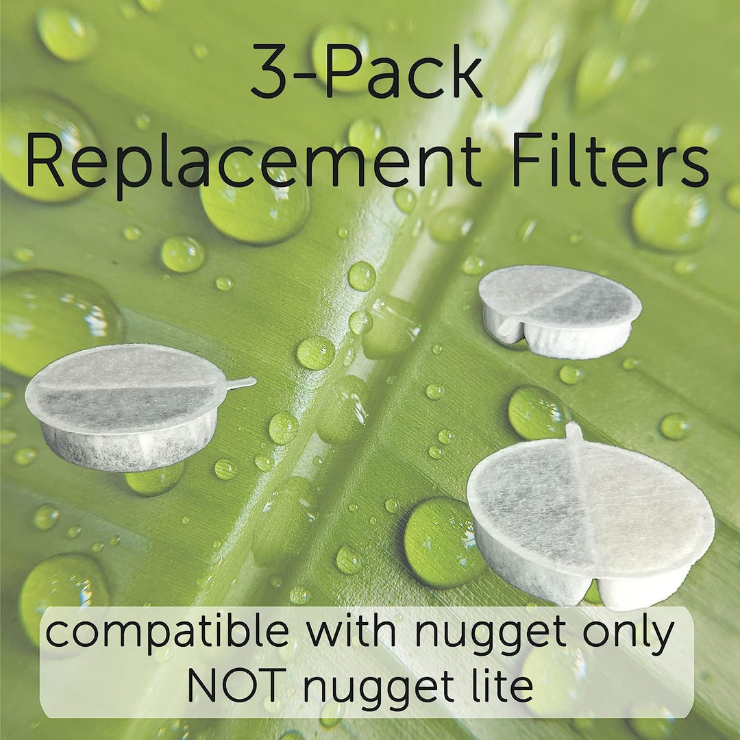 Nugget Pet Drinking Fountain Replacement Filters (fits both Nugget and Nugget Lite) NOT COMPATIBLE WITH NUGGET TANK