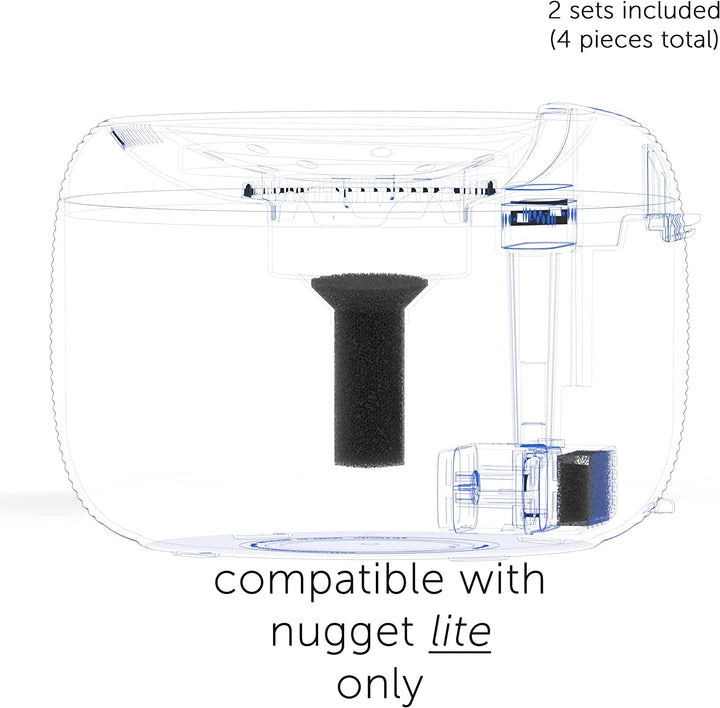 Nugget Lite Replacement Foam/Sponge Muffler (2 Pack) - NOT COMPATIBLE WITH NUGGET TANK