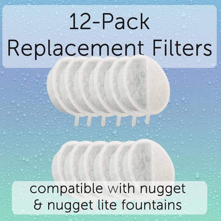 Nugget Pet Drinking Fountain Replacement Filters (fits both Nugget and Nugget Lite) NOT COMPATIBLE WITH NUGGET TANK
