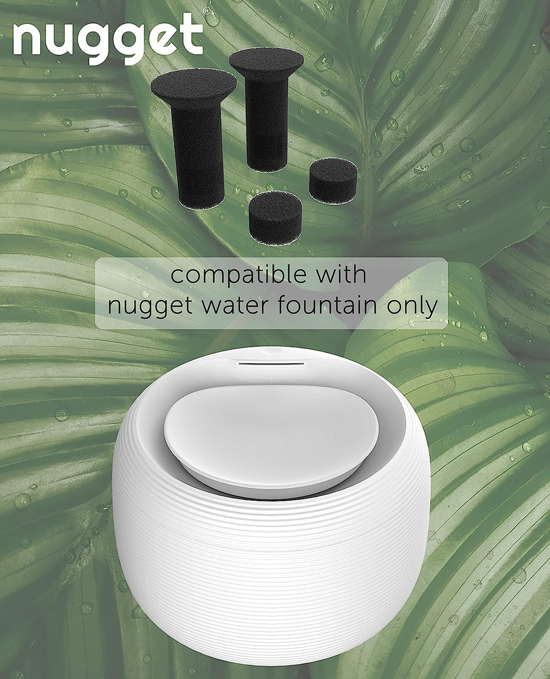 Nugget Premium Replacement Foam/Sponge Muffler (2 Pack) - NOT COMPATIBLE WITH NUGGET TANK