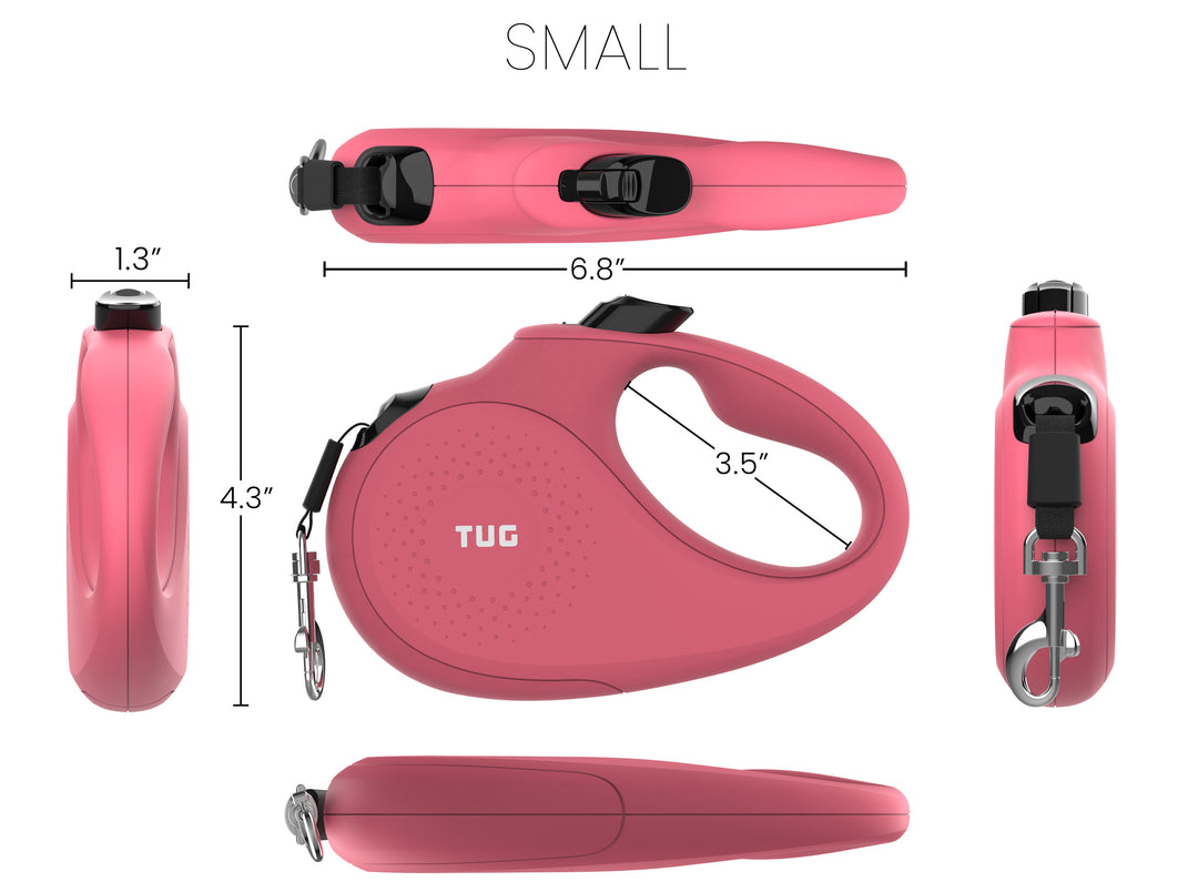 TUG Monochrome 360° Tangle-Free Retractable Dog Leash