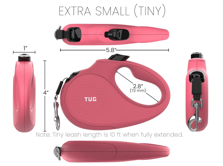 TUG Monochrome 360° Tangle-Free Retractable Dog Leash