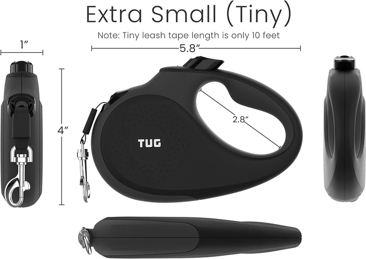 TUG 360° Tangle-Free Original Retractable Dog Leash | One-Handed Brake, Pause, Lock | Anti-Slip Grip