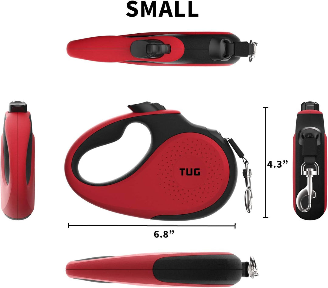 TUG 360° Tangle-Free Original Retractable Dog Leash | One-Handed Brake, Pause, Lock | Anti-Slip Grip