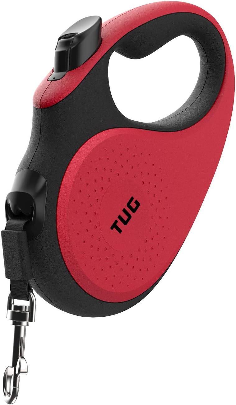 TUG 360° Tangle-Free Original Retractable Dog Leash | One-Handed Brake, Pause, Lock | Anti-Slip Grip