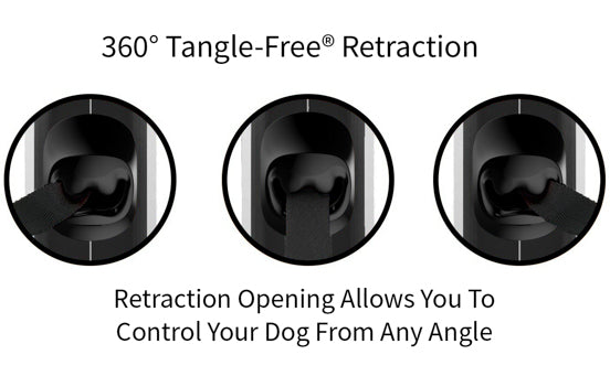 TUG 360° Tangle-Free Original Retractable Dog Leash | One-Handed Brake, Pause, Lock | Anti-Slip Grip