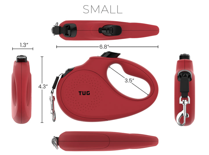 TUG Monochrome 360° Tangle-Free Retractable Dog Leash