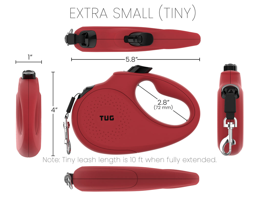TUG Monochrome 360° Tangle-Free Retractable Dog Leash