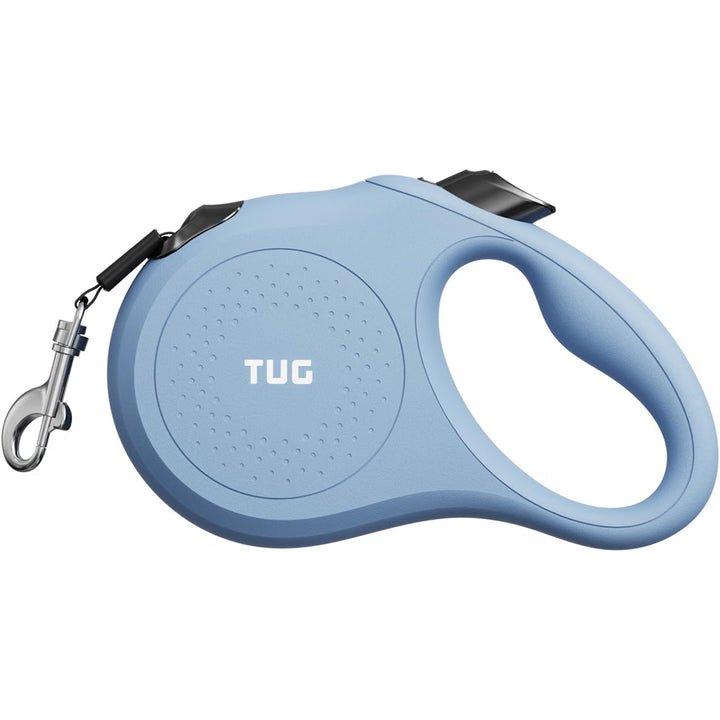 TUG Quest Retractable Dog Leash | 360° Tangle-Free Retraction | 16 ft Strong Nylon Tape