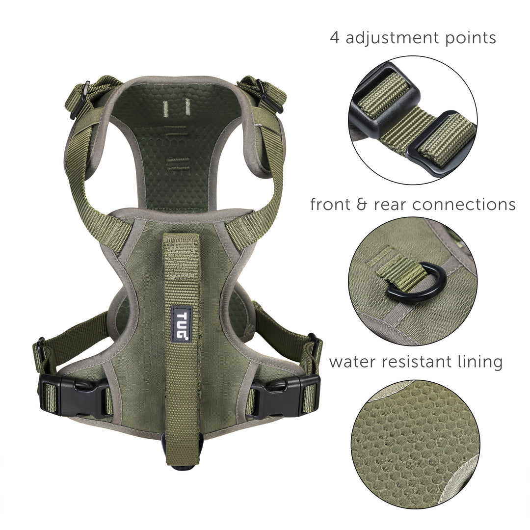 TUG Grab Harness | Integrated Traffic Leash Magnetically Attached for Quick Control
