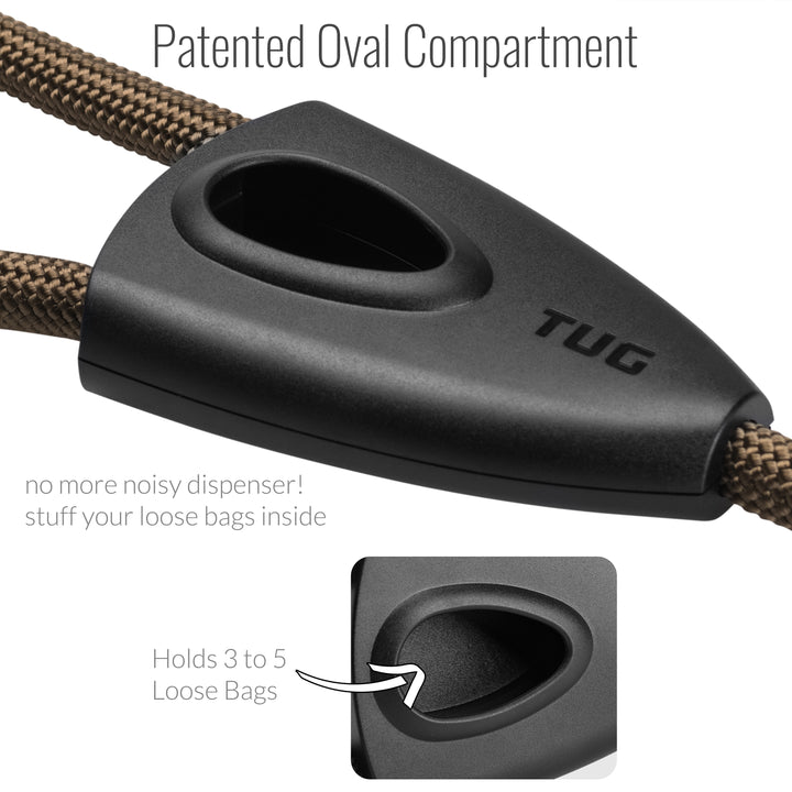 Oval Rope Leash with Integrated Bag Compartment
