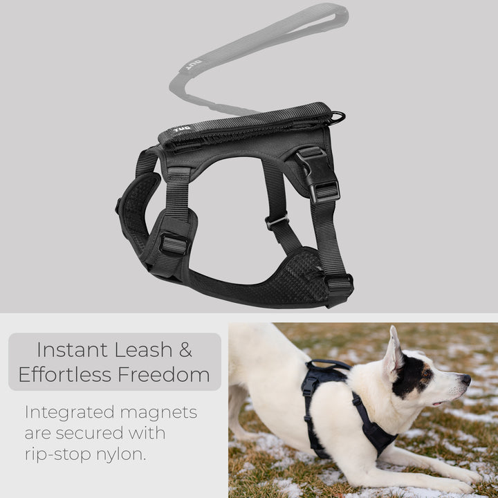 TUG Grab Harness | Integrated Traffic Leash Magnetically Attached for Quick Control