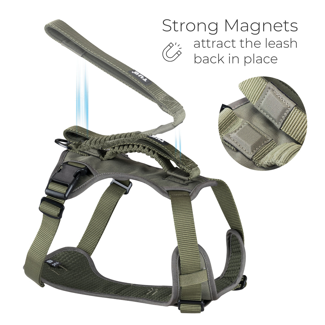 TUG Grab Harness | Integrated Traffic Leash Magnetically Attached for Quick Control